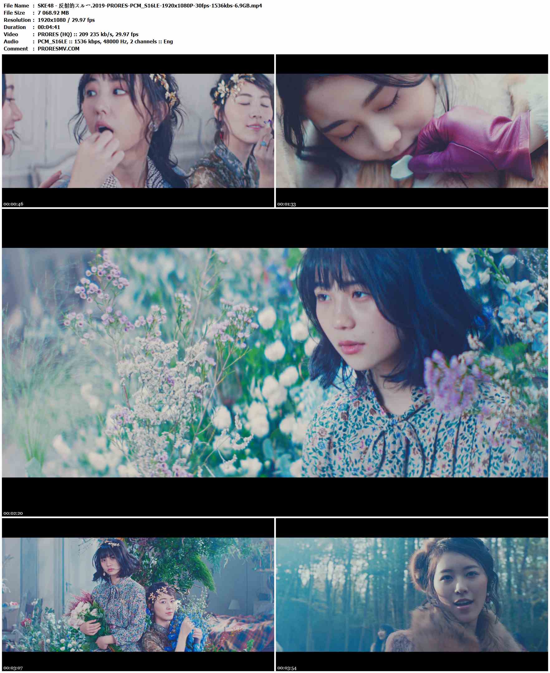 SKE48 - 反射的スルー.2019-PRORES-PCM_S16LE-1920x1080P-30fps-1536kbs-6.9GB官方MV_高清MV